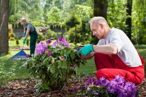 Cubic-yard waste estimate for a larger Harlesden garden job
